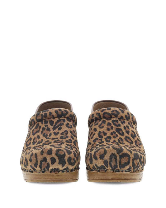 Dansko Pro Leopard Suede Clog
