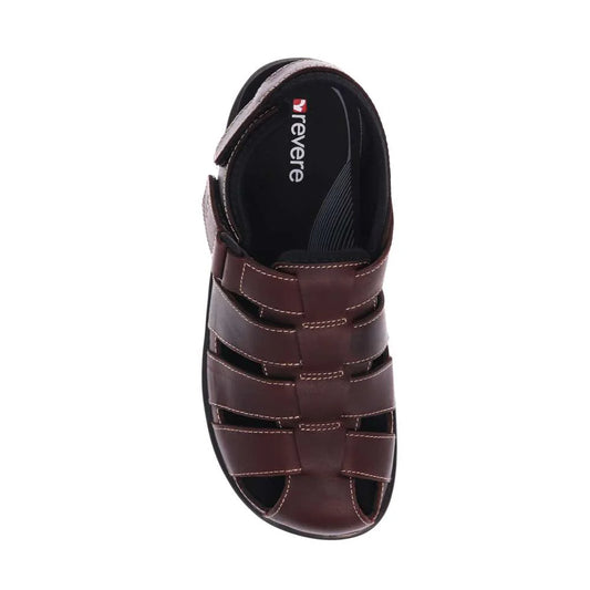 Revere Mens Amsterdam Sandal Whiskey