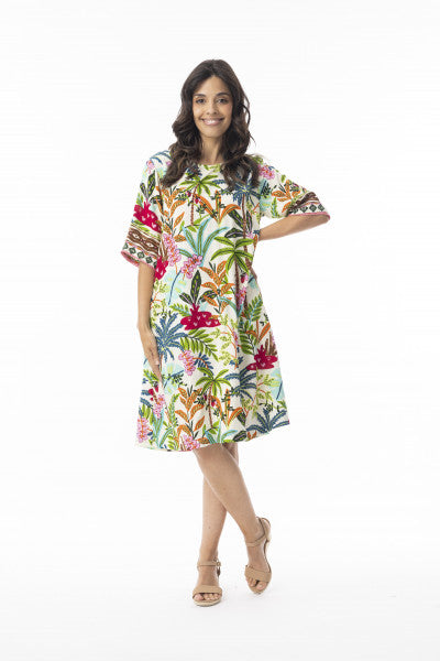 Orientique Printed Contemporary Dress 30164 Ovahe