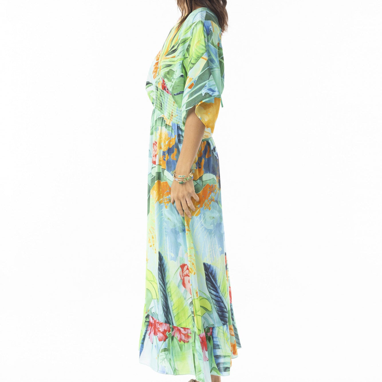 Orientique Evelin Shirred Waist Dress