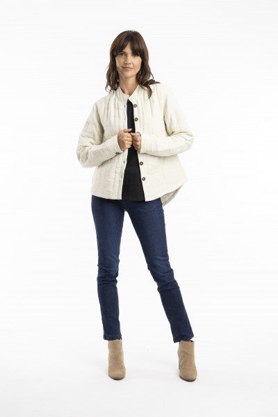 Orientique Escape Pure Linen Padded Coat