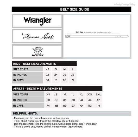 Pure Western Aliza Belt