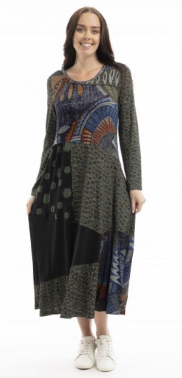 Orientique Bohemian Rhapsody Maxi Patch Dress