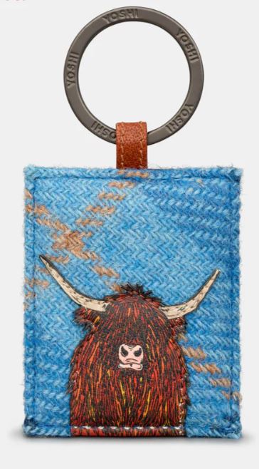 Yoshi Leather Keyring Bookworm Charles Dickens Black HBE-9686