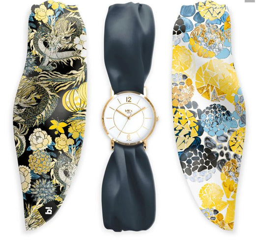 Bills Trend Satin Ribbon Watch