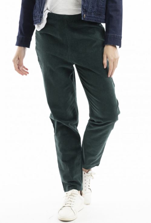 Orientique Cord Solid Jeggings