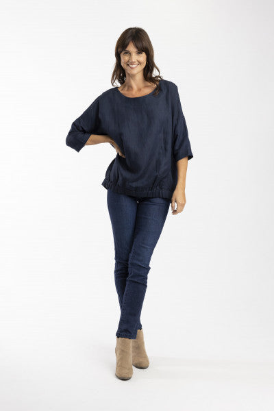 Orientique Escape Pure Linen Boxy Top