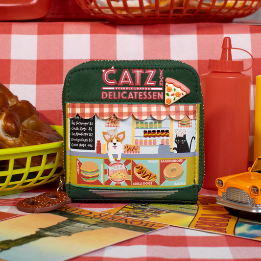Vendula London New York City Cats and Corgis Square Wallet