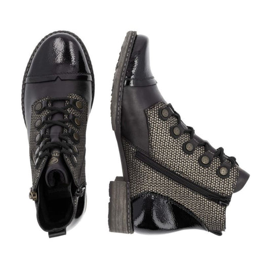 Remonte Black Combo Booties D4391-03