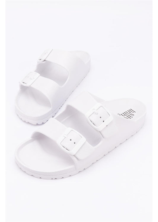 Silver Lining Hawaii EVA Slide White