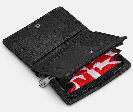 Yoshi Leather Highland Thistle Small Zip Around Purse