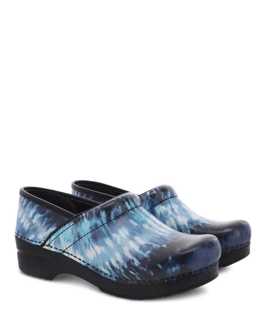 Dansko Pro Blue Tie Dye Clog