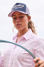 Wrangler Bella High Profile Ponytail Trucker Cap