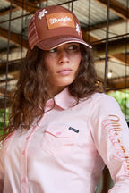 Wrangler Jenna High Profile Ponytail Trucker Cap