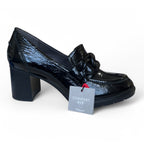Tamaris Block Heel Patent Leather Loafer