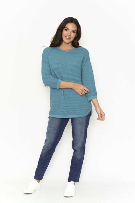 Orientique Ribbed Knit Top 
