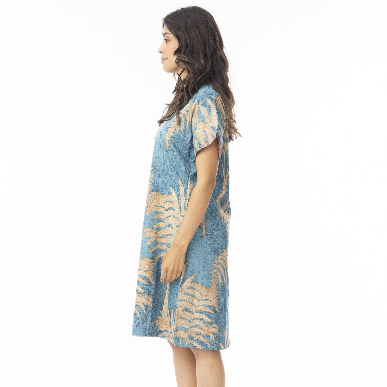 Orientique Ponta Verde Dress Reversible Short Sleeve