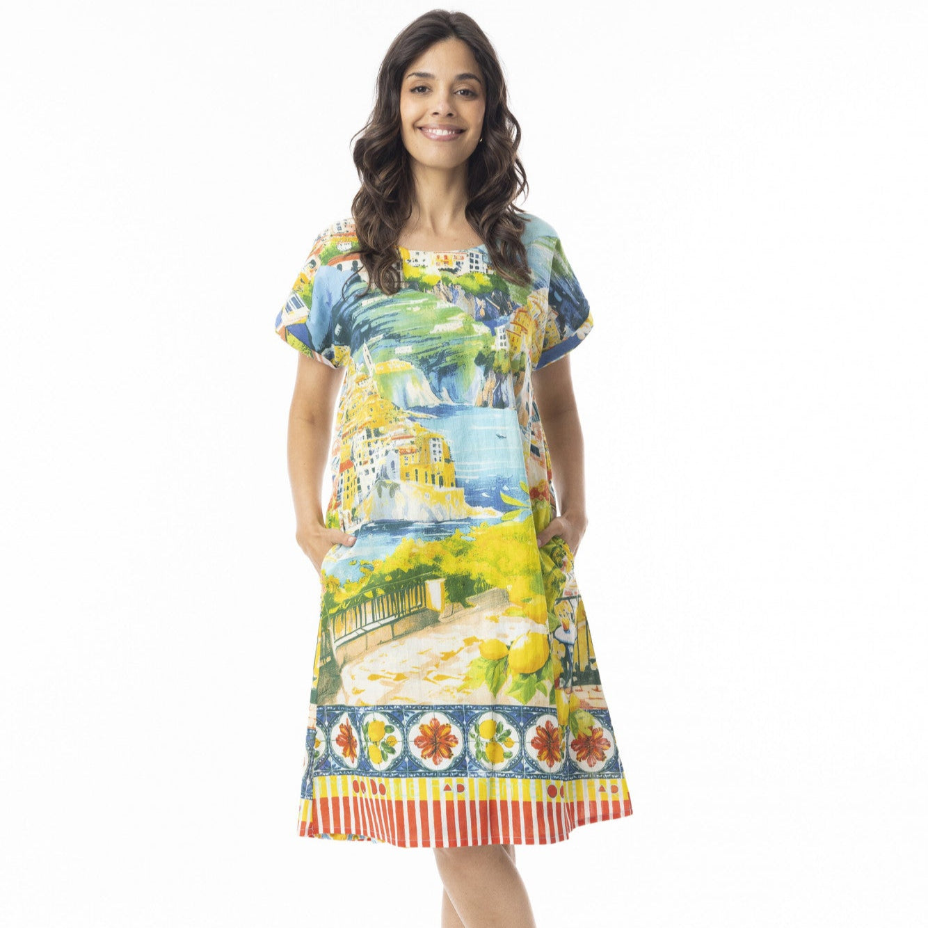 Orientique Amalfi Reversible Short Sleeved Dress