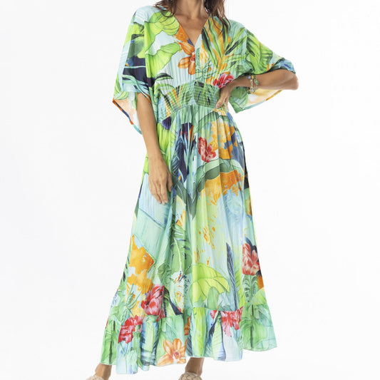 Orientique Evelin Shirred Waist Dress