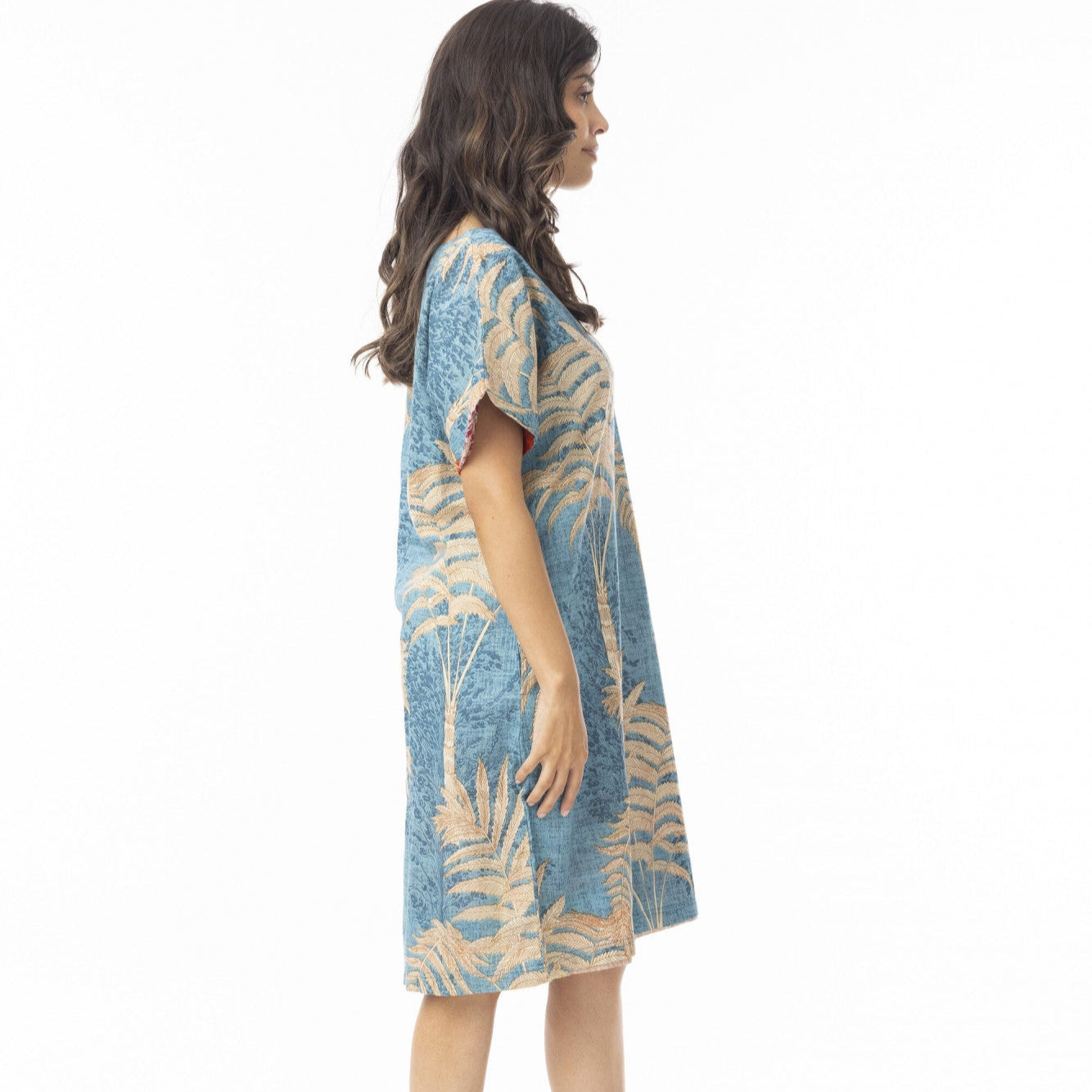 Orientique Ponta Verde Dress Reversible Short Sleeve