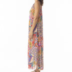 Orientique Round Neck Sleeveless Maxi Dress