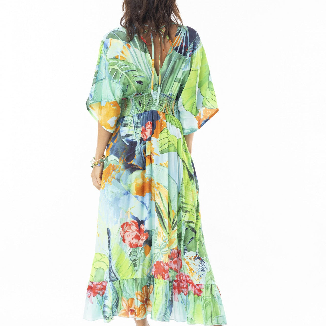 Orientique Evelin Shirred Waist Dress