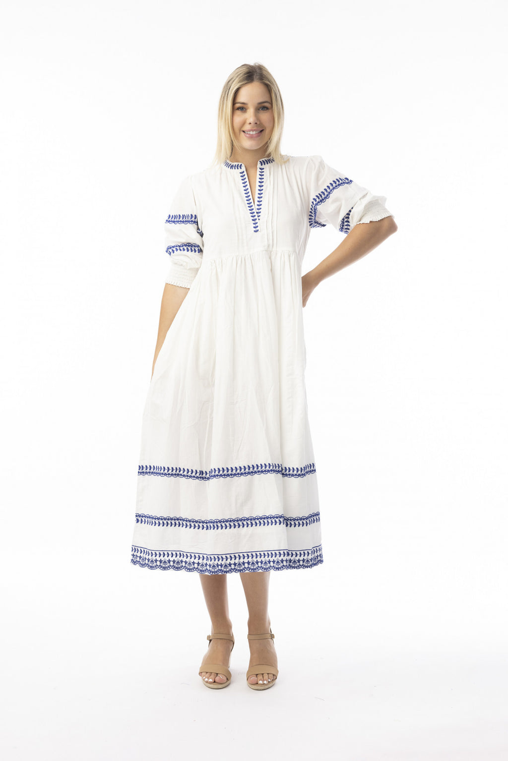 Orientique Embroidered Essentials Dress 30220