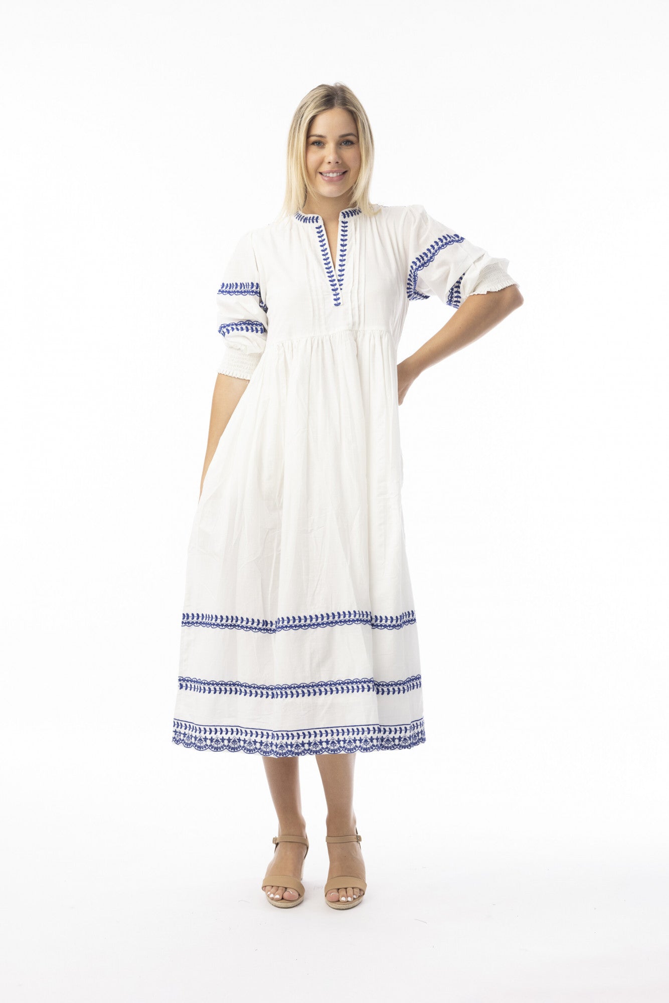 Orientique Embroidered Essentials Dress 30220