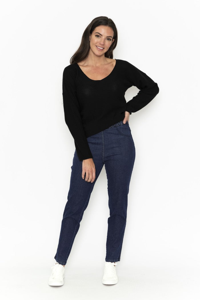 Orientique Dark Denim Fitted Jeans 