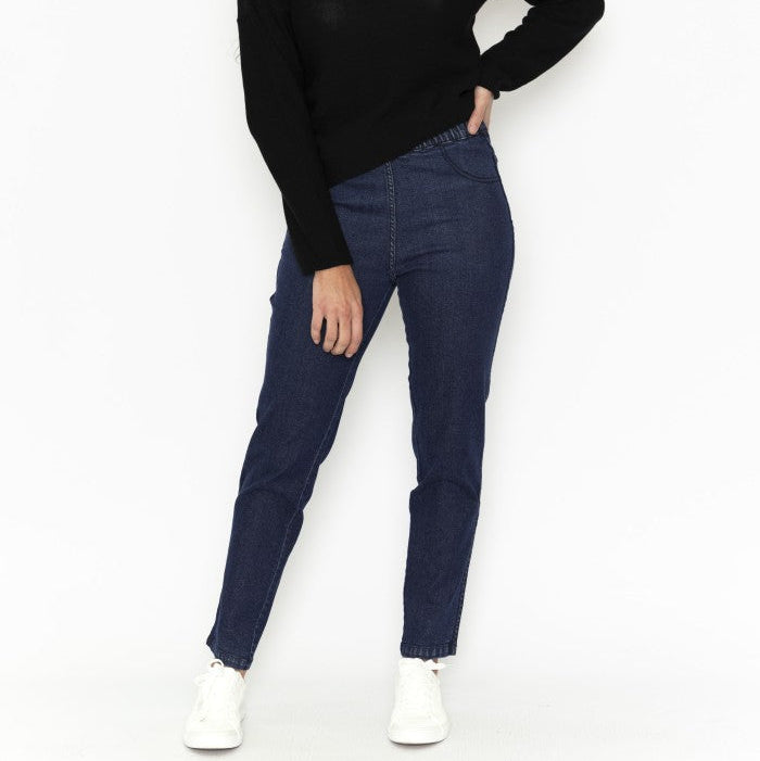 Orientique Dark Denim Fitted Jeans 