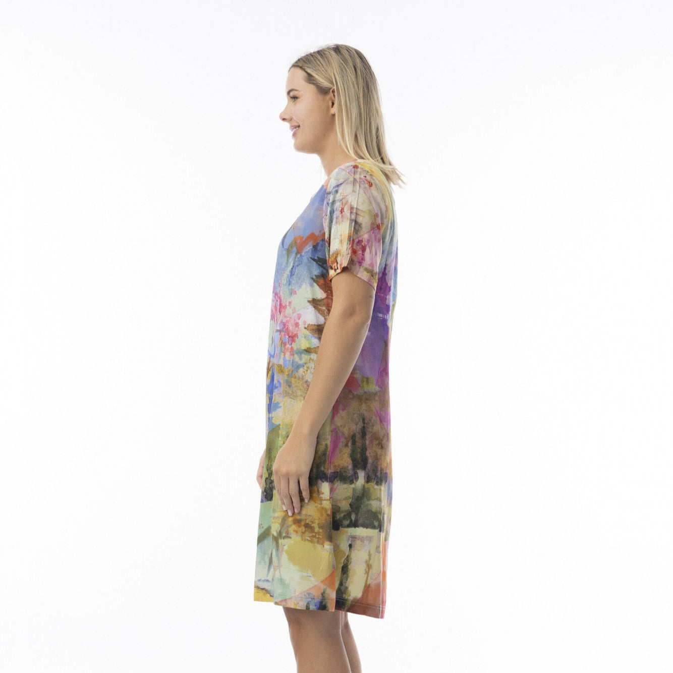 Orientique Digital Print Shift Dress