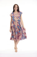 Orientique Cavailon Bias Front Dress