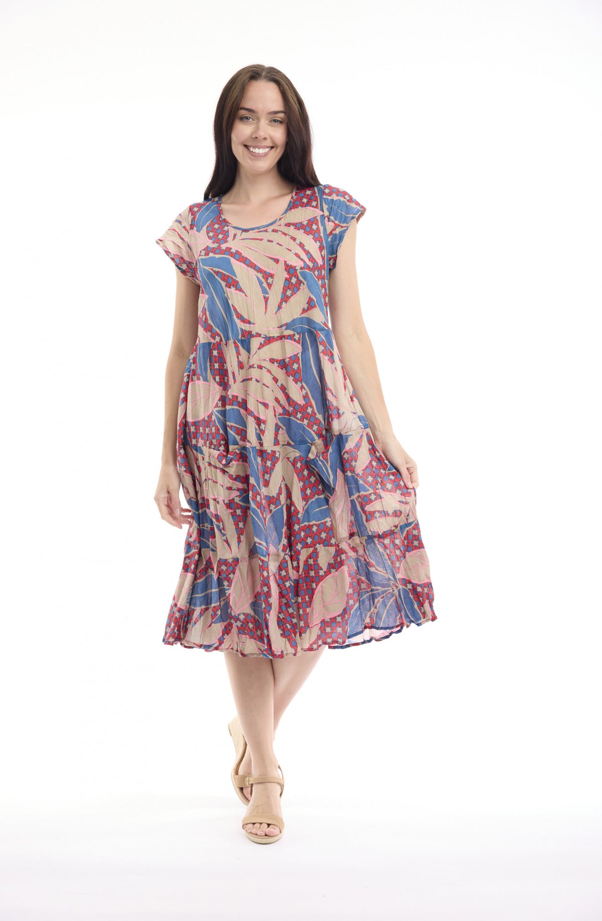 Orientique Cavailon Bias Front Dress