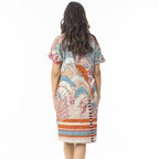 Orientique Ponta Verde Dress Reversible Short Sleeve