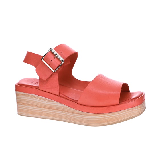 Le Sansa True Platform Sandal Orange sz 39