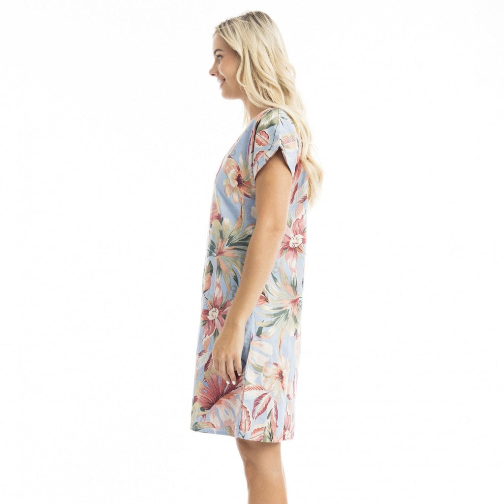 Orientique Luzon Short Sleeve Reversible Shift Dress