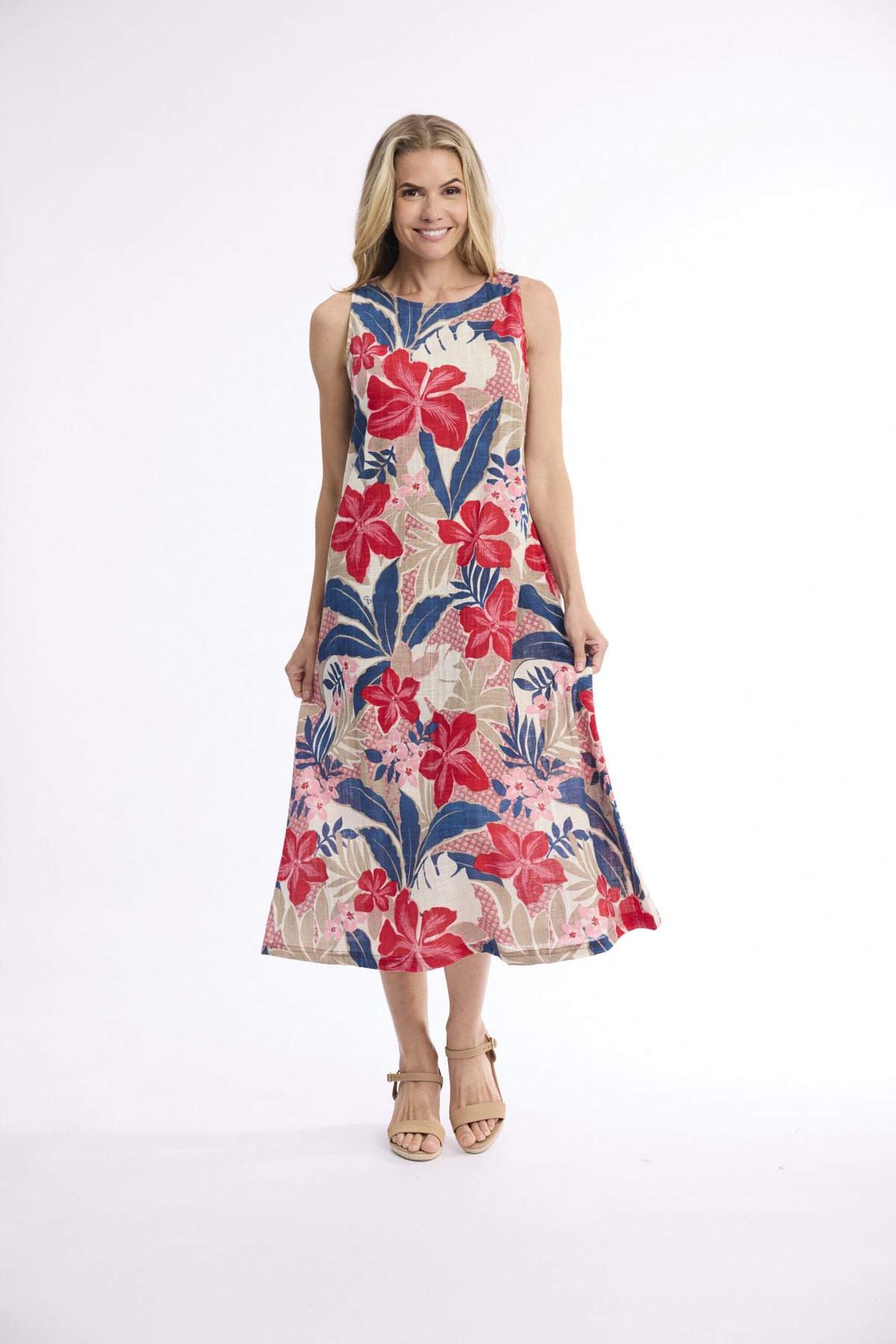 Orientique Cavailon Sleeveless Midi Dress