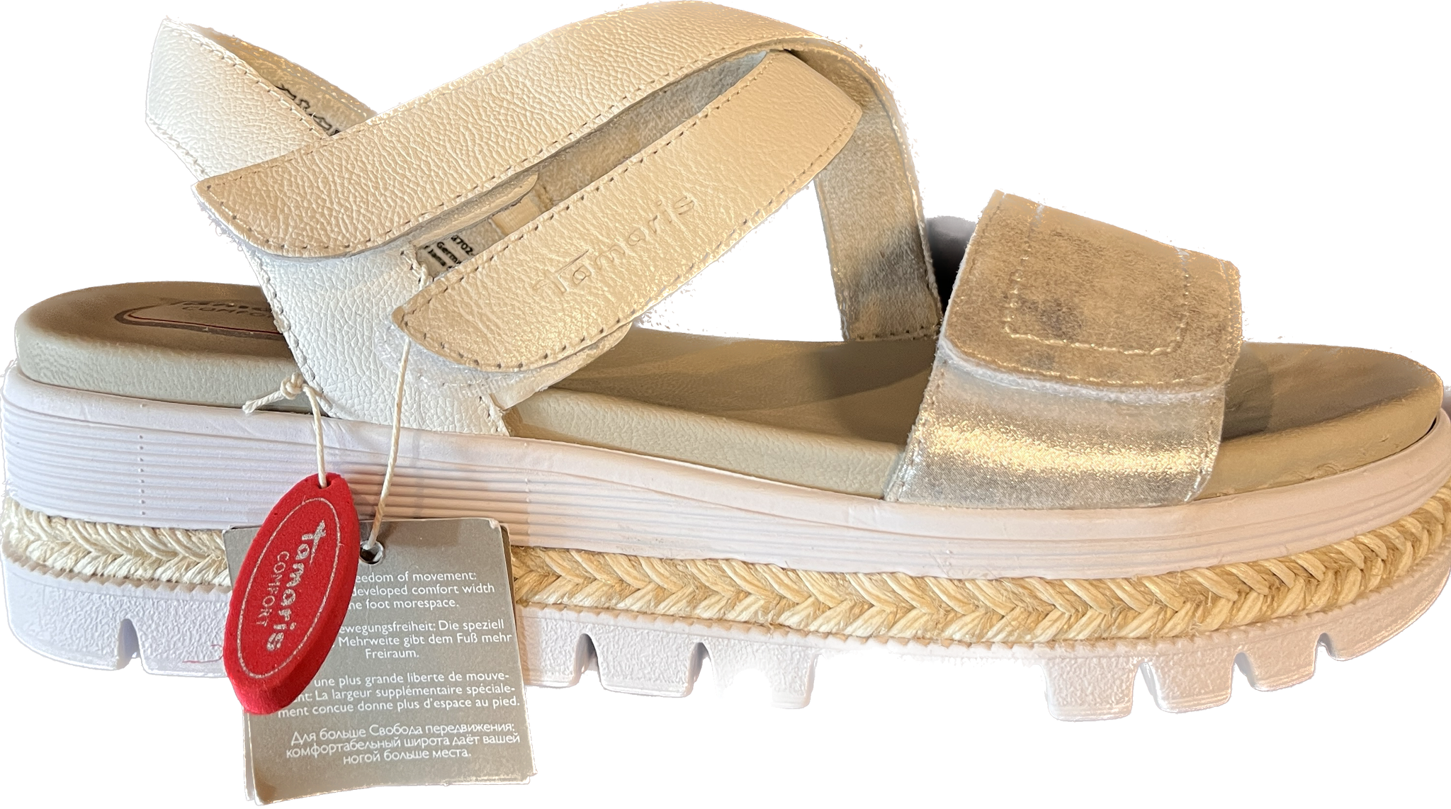 Tamaris Marit Sandal Silver combo 