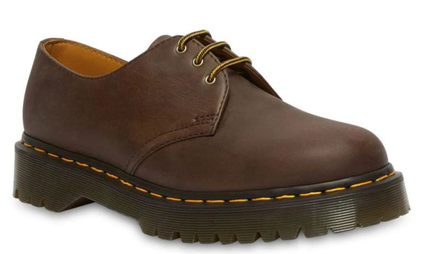 Dr Marten 3 Eye Shoe Dark Brown Crazy Horse 