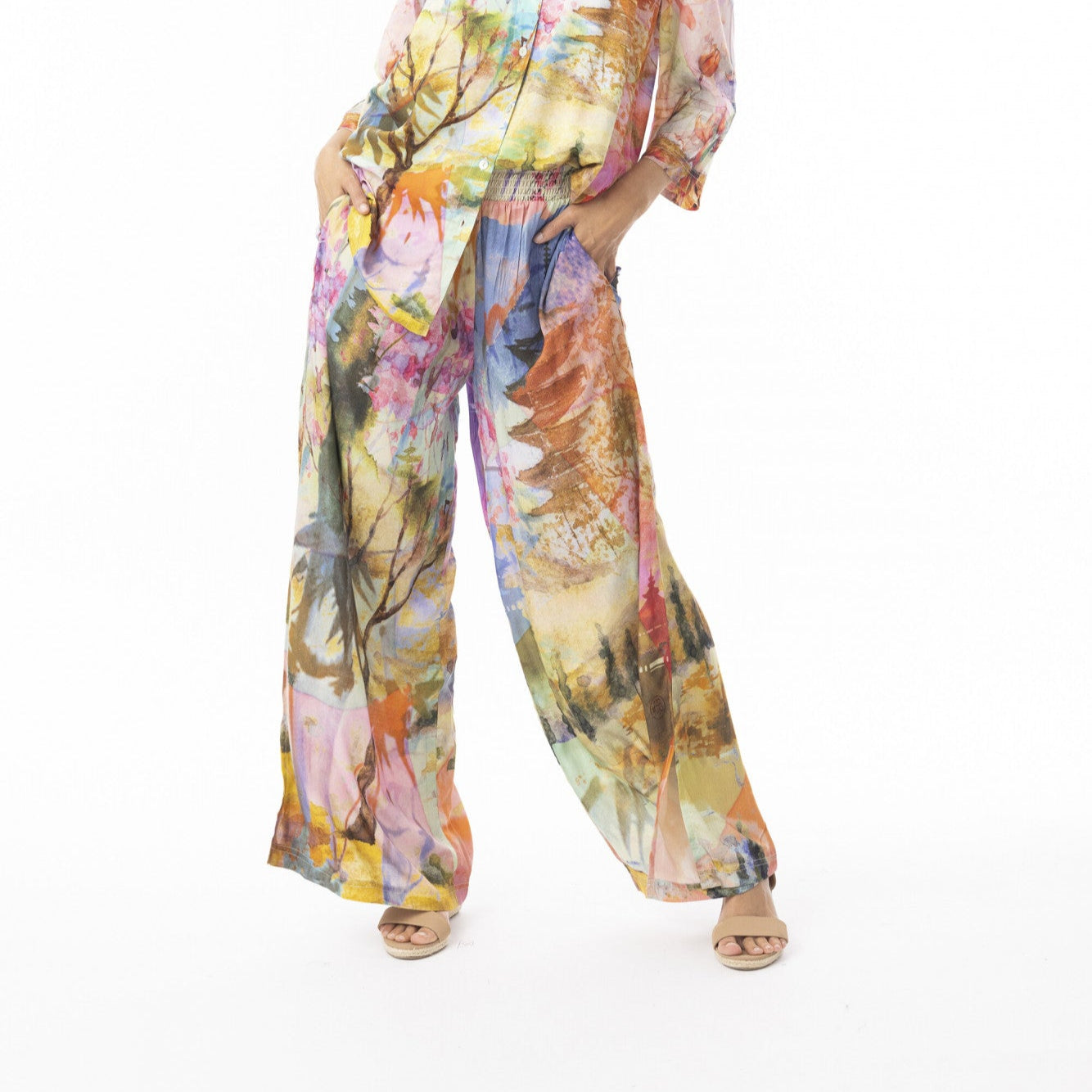 Colourful Scenic Digital pants by orientique