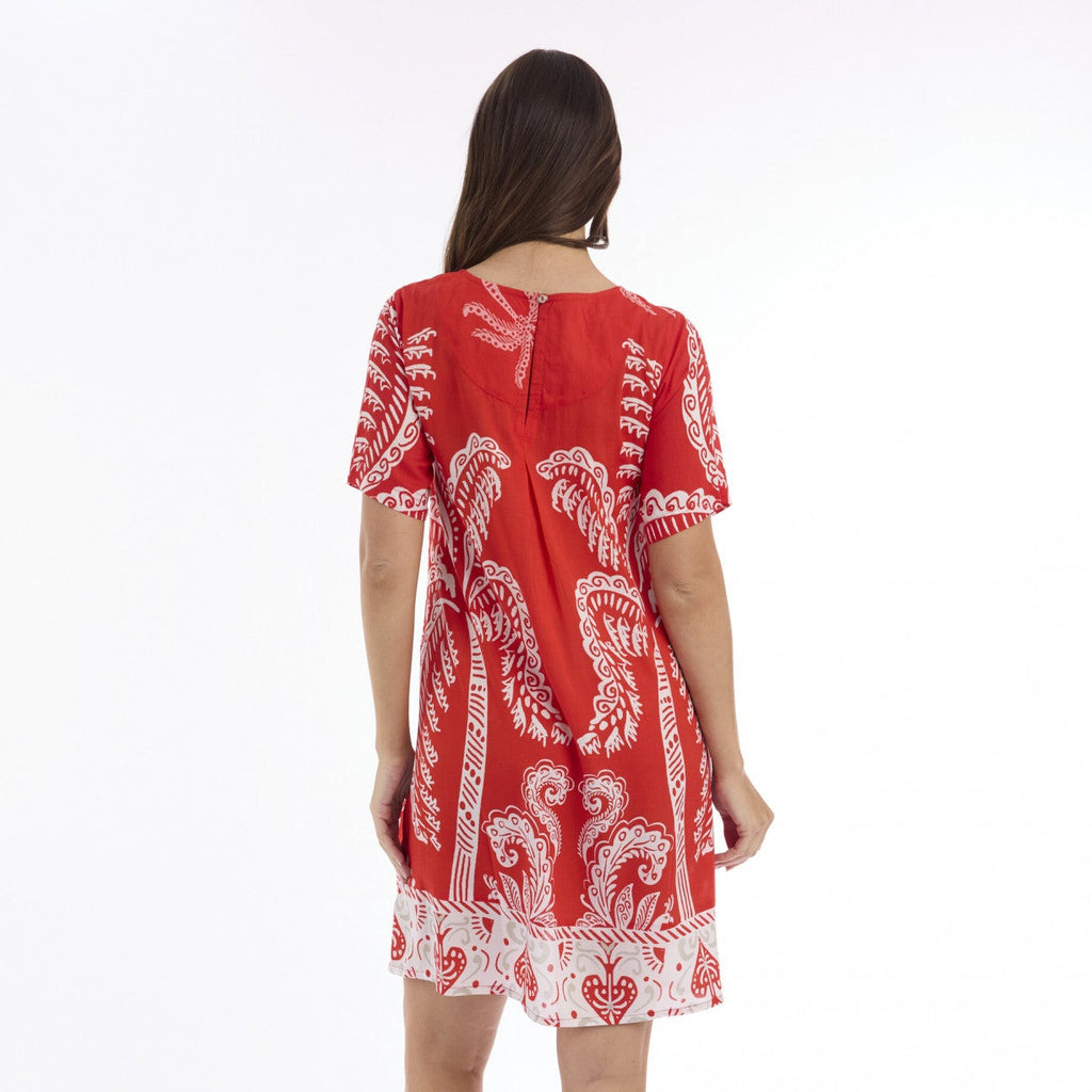 Orientique Escape Dress Pleat Back
