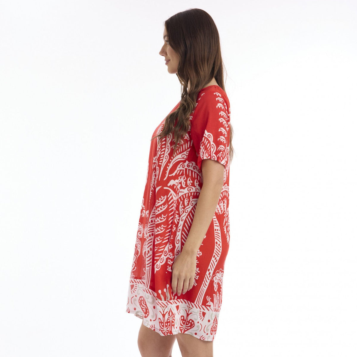 Orientique Escape Dress Pleat Back