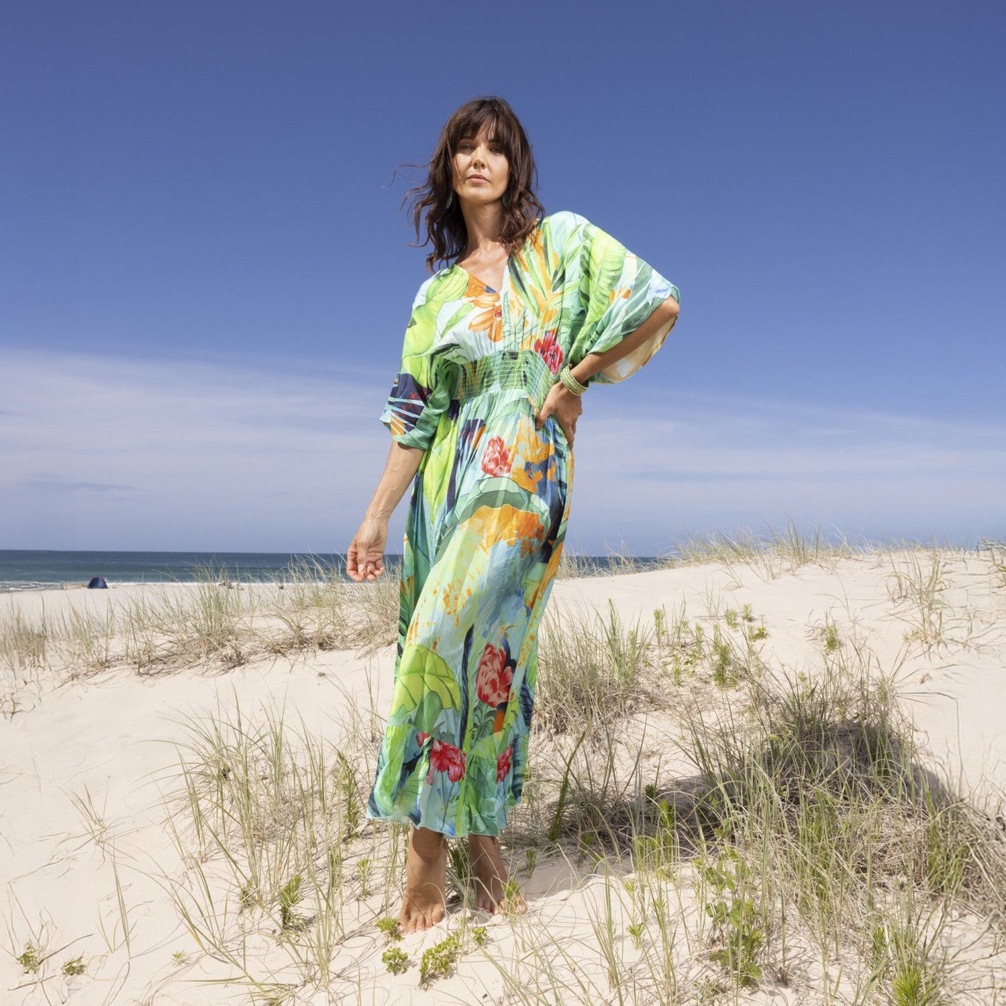 Orientique Evelin Shirred Waist Dress