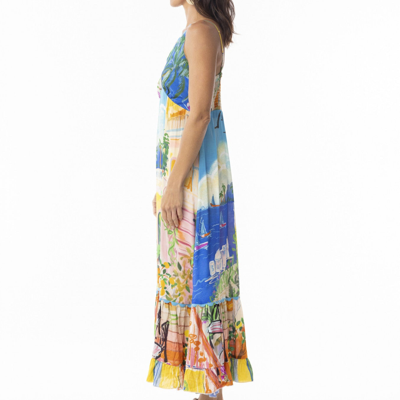 Orientique Escape Strappy Maxi Dress