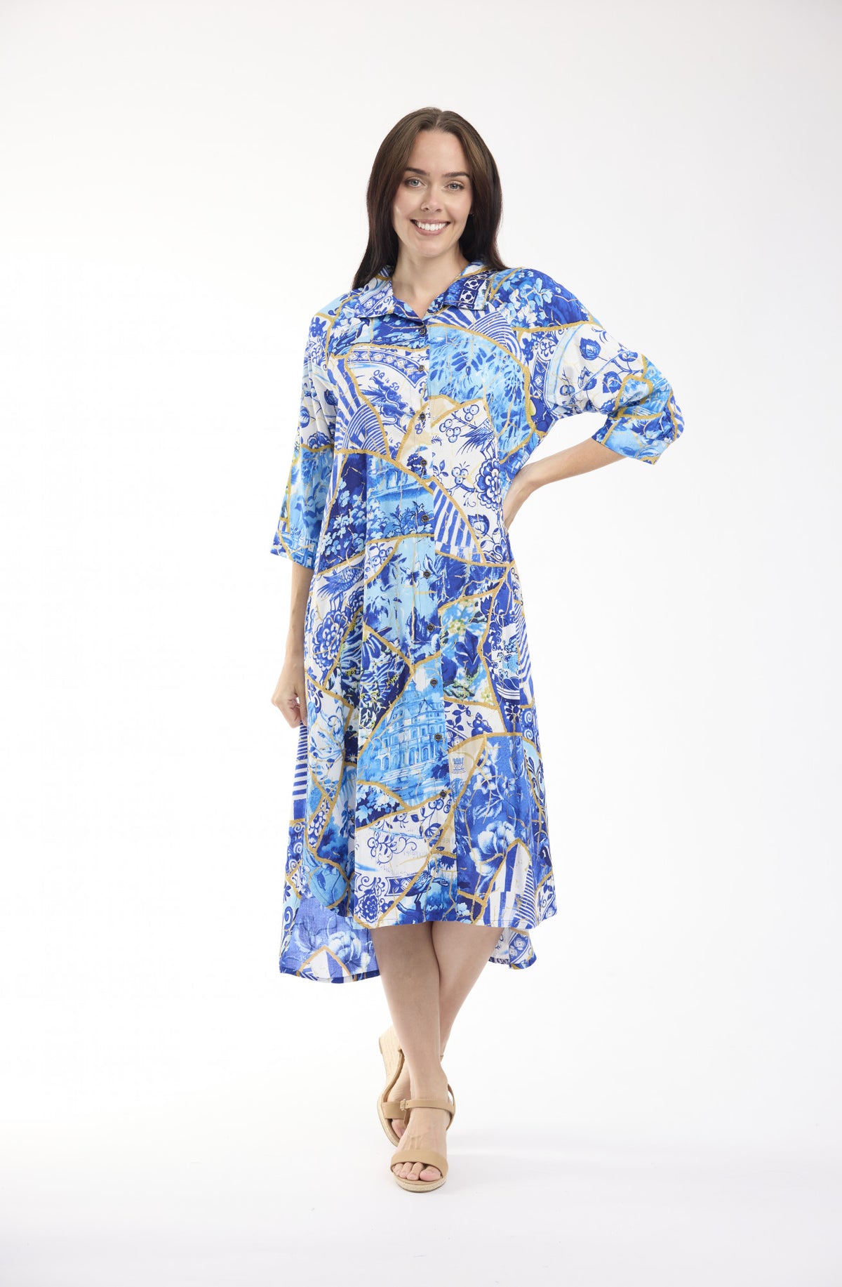 Orientique 50yrs Oriental Shirt Dress