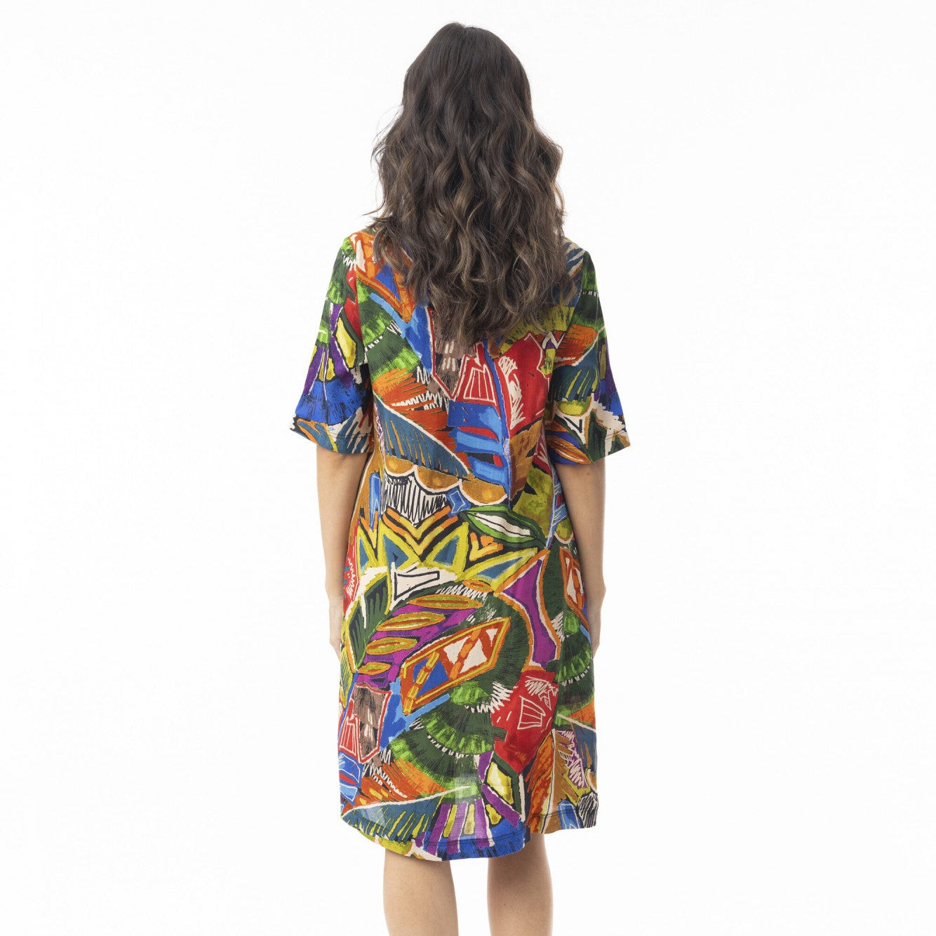 Orientique Printed Contemporary Dress Torgua