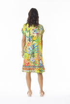 Orientique Escape Georgia Dress Frill Hem Short Sleeve