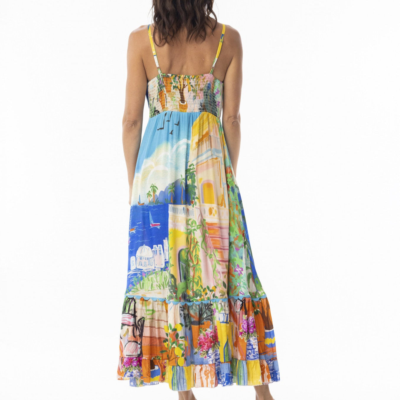 Orientique Escape Strappy Maxi Dress