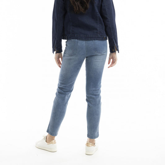 Orientique Denim Fitted Jeans