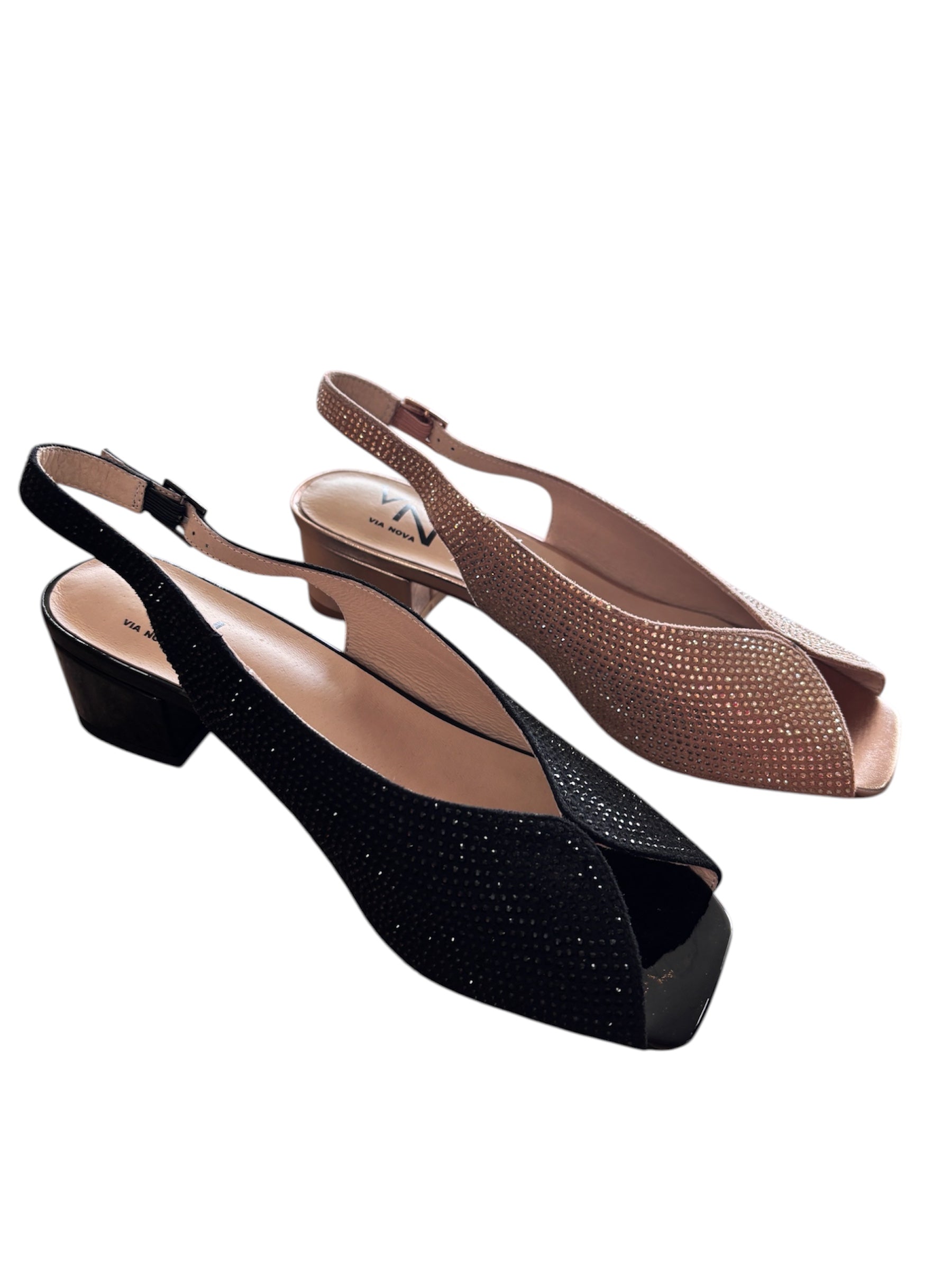 Via Nova Katt Rhinestone Slingback